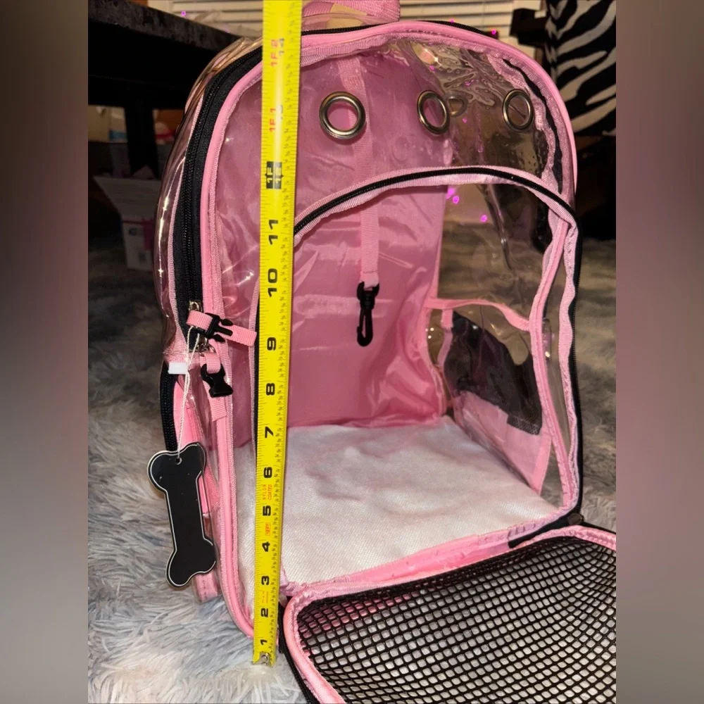 Yudodo Pink Mesh breathable Large Pet Carrier Backpack NWT
